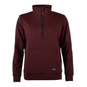 Tago Halfzip Sweatshirt | Dam Bordeaux