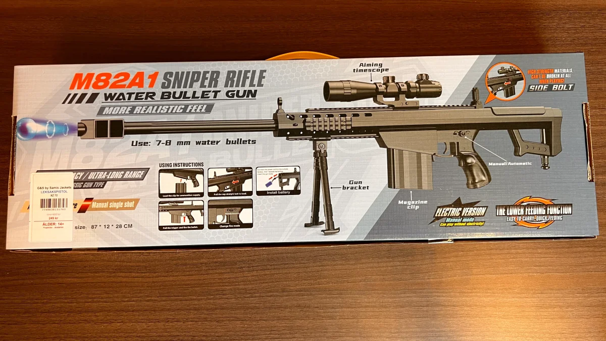 Leksaksgevär M821A1 Sniper Rifle Water Bullet Gun (XZ 72) - Bild 2