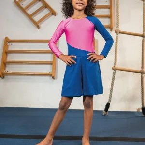 Catsuit | NS-193 Dark Blue / Light Pink