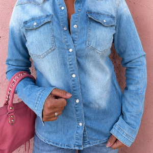 Beth Denim Skjorta med stretch