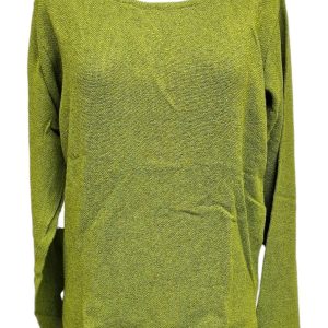 Unisex stickad tröja Olivgrön
