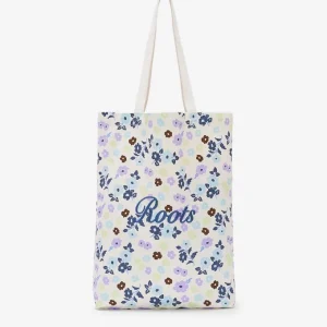 Canvastote med blommönster