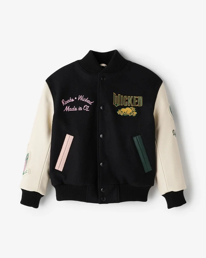 Kids Roots x Wicked Varsity-jacka