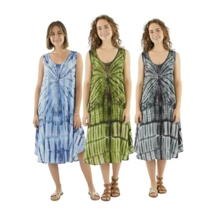 Ärmlös sommarklänning – Batik