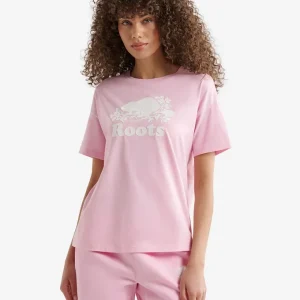 Organisk T-shirt med avslappnad passform för damer