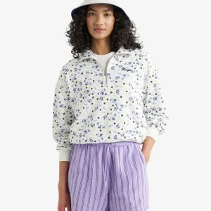 Roots Floral Quarter Zip